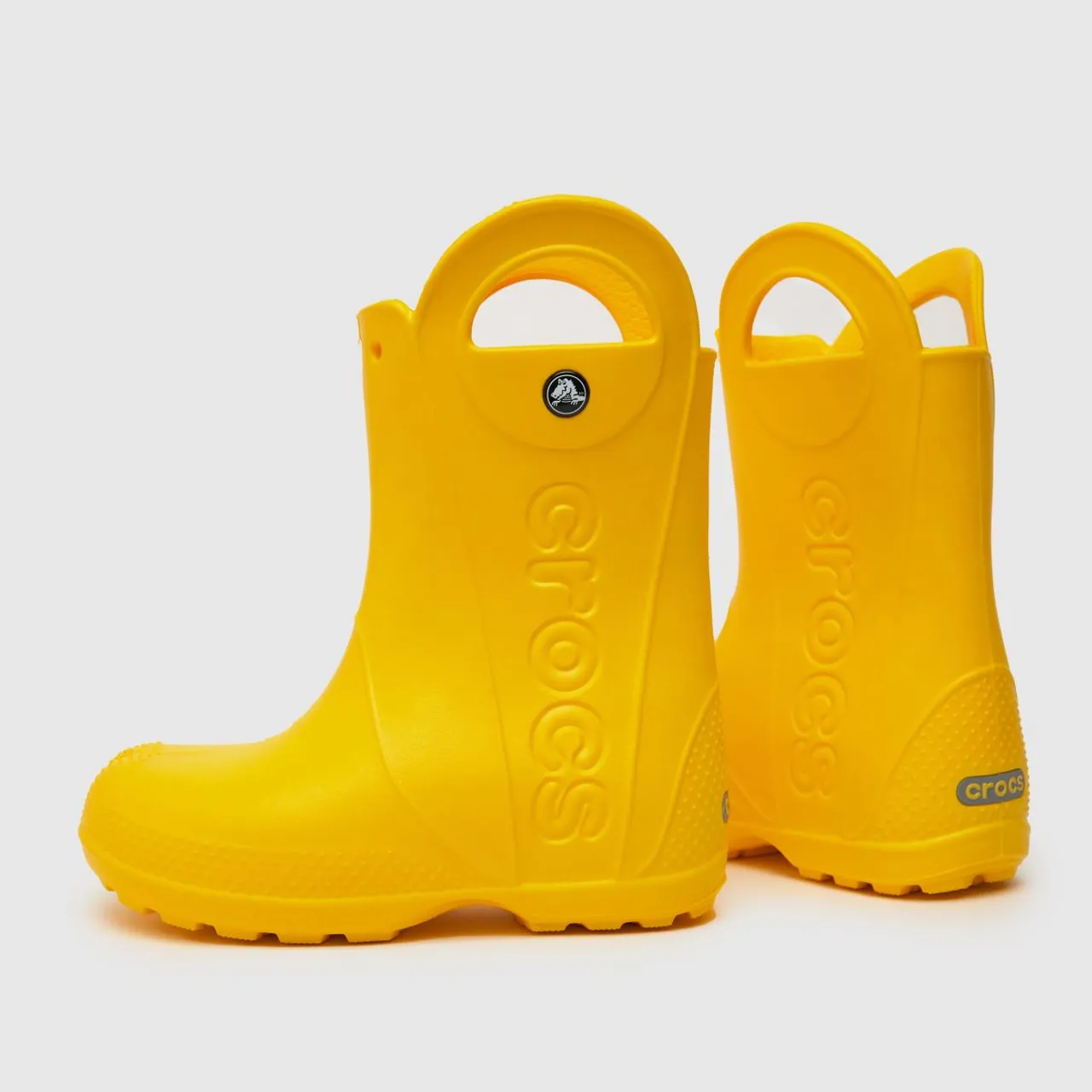 Crocs Yellow Handle It Rain Junior Boots