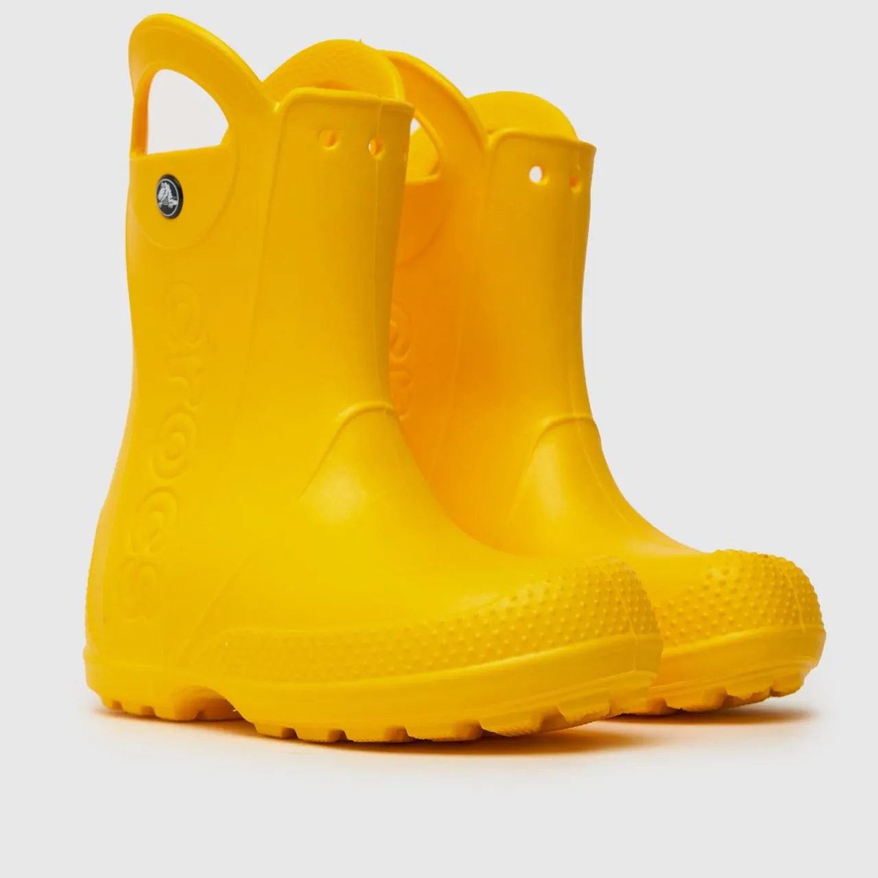 Crocs Yellow Handle It Rain Junior Boots