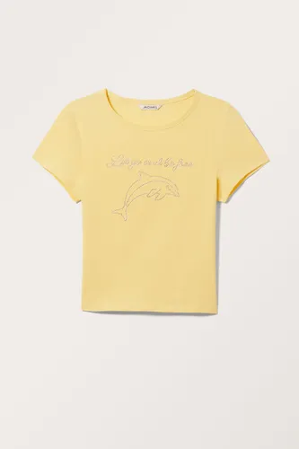 Cropped t-shirt - Yellow