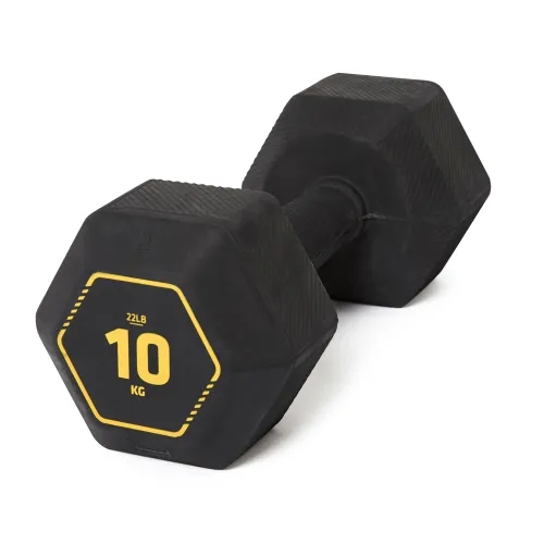Cross Training And Weight Training Hex Dumbbells 10kg - Black