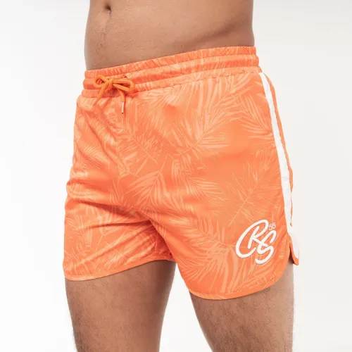 Crosshatch Mens Salsola Shorts - M / Orange