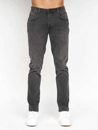 Crosshatch - Mens Sheldons Slim Fit Jeans Dark Charcoal - W32 L32 / Dark Charcoal