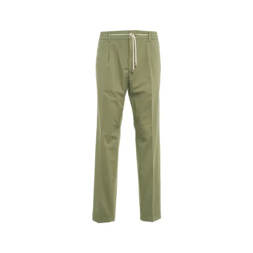 Cruna , Green Trousers for Men ,Green male, Sizes: