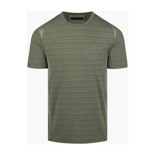 Cruyff , Montserrat Minos T-Shirt for Men in Green ,Green male, Sizes: