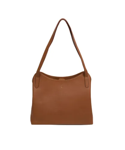 Cultured London Womens 'Arabella' Tan Leather Handbag - One Size