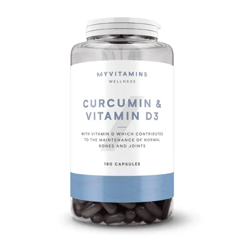 Curcumin & Vitamin D3 Capsules - 180Capsules