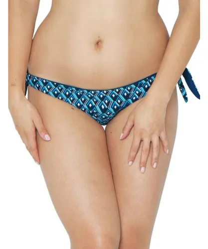 Curvy Kate Womens 150502 Wanderlust Tie Side Bikini Brief - Blue