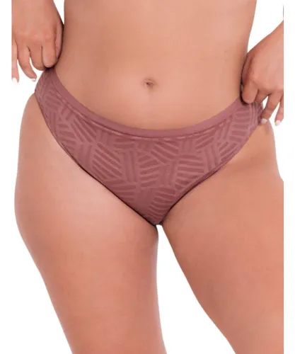 Curvy Kate Womens CK053218 Wonderfull Vibe High Leg Brief - Pink Cotton