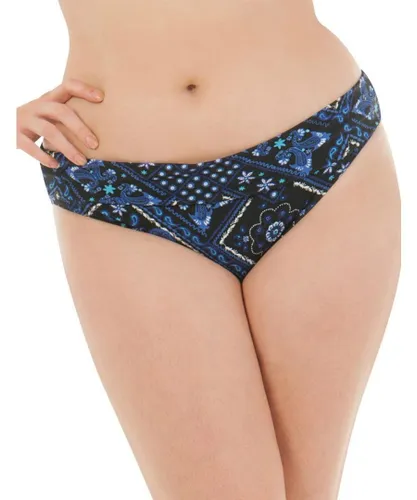 Curvy Kate Womens CS4325 Free Spirit Fold-Over Bikini Brief - Blue