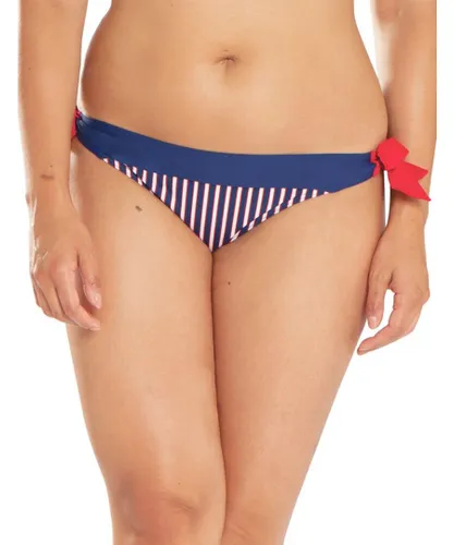 Curvy Kate Womens CS4715 Ahoy Tie Side Bikini Brief - Blue