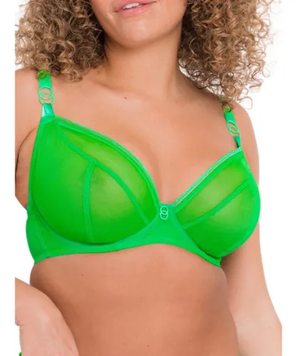 Curvy Kate Womens Lifestyle Plunge Bra - Green Polyamide