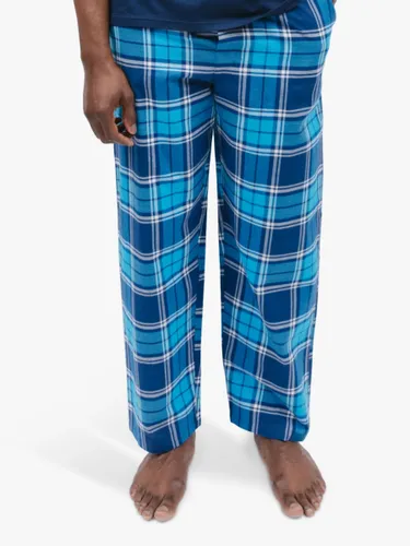 Cyberjammies Felix Check Pyjama Bottoms, Dark Blue - Dark Blue - Male