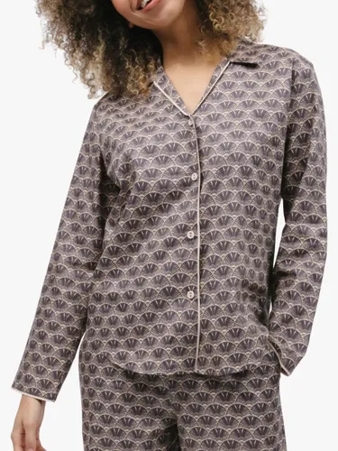 Cyberjammies Geo Print Pyjama Top, Brown - Brown - Female