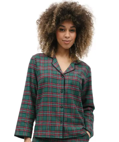 Cyberjammies Womens 9840 Whistler Pyjama Top - Multicolour Cotton