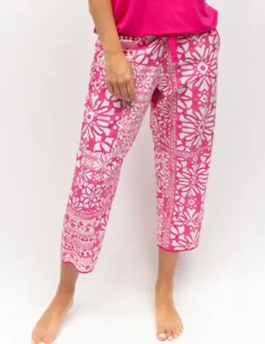 Cyberjammies Womens Cotton Modal Printed Pyjama Bottoms - 8 - Pink Mix, Pink Mix