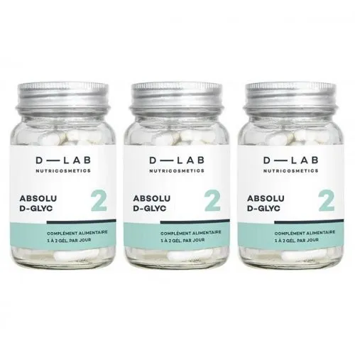 D-LAB Nutricosmetics Absolu D-GLYC Food Supplement Against Skin Aging 3 Months