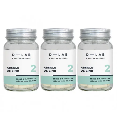 D-LAB Nutricosmetics Absolu de Zinc Food Supplement 3 Months