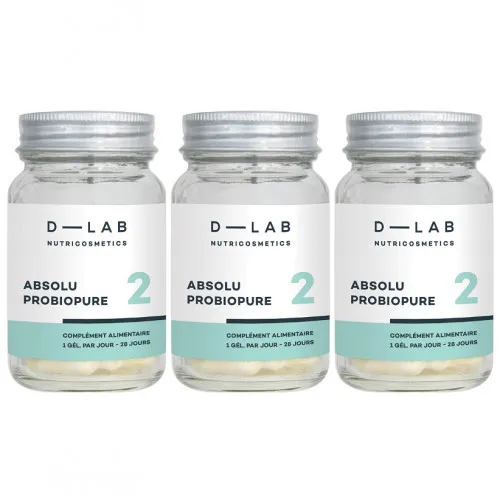 D-LAB Nutricosmetics Absolu Probiopure Food Supplement For A Balanced Intestinal Flora 3 Months