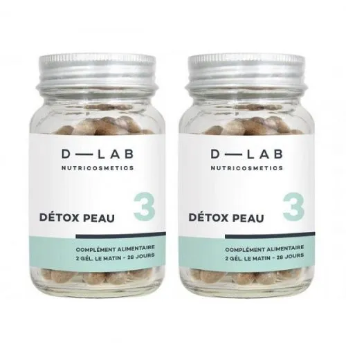 D-LAB Nutricosmetics Détox Peau Food Supplements for Skin Detoxication 2 Months