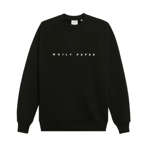 Daily Paper , Cotton Sweatshirt for Everyday Comfort ,Black male, Sizes: