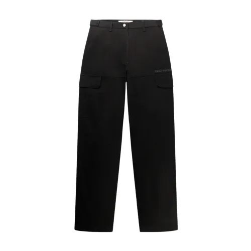 Daily Paper , High-Waisted Cargo Trousers ,Black female, Sizes: