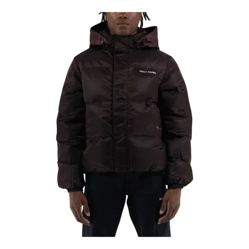 Daily Paper , Puffer Jacket ,Brown male, Sizes: