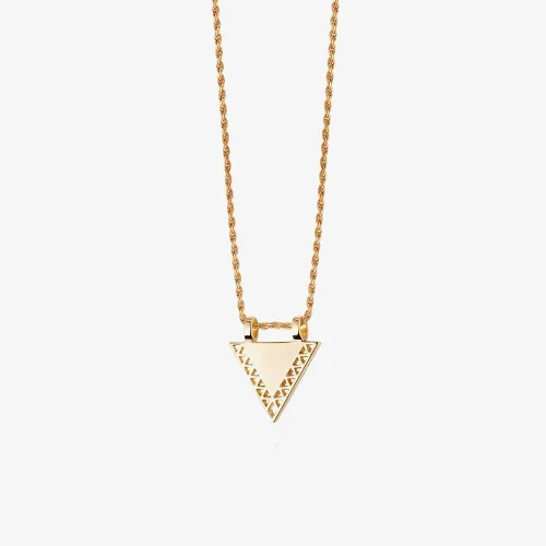 Daisy London Artisan Stamped Gold Plated Necklace NN01_GP