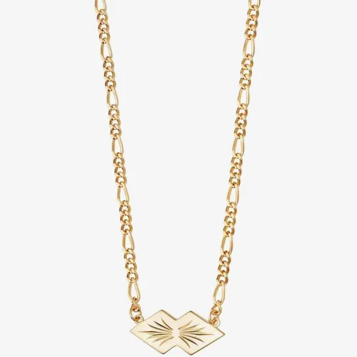 Daisy London Palms 18ct Gold Plated Mini Palm Leaf Necklace WN01_GP
