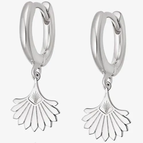 Daisy London Palms Sterling Silver Palm Fan Drop Earrings WE08_SLV