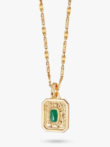 Daisy Tech London Birthstone Pendant Necklace, Gold/Emerald - Gold/Emerald - Female