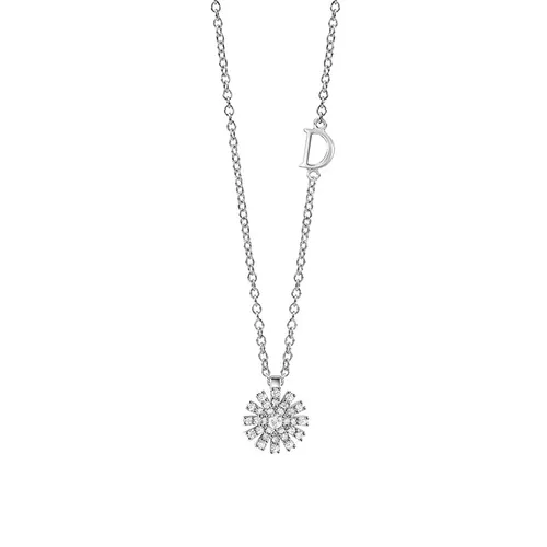 Damiani Margherita 18ct White Gold 0.16ct Diamond Necklace - Gold