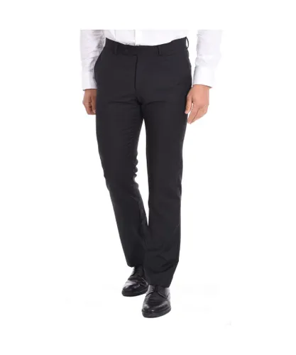 Daniel Hechter Mens Long Pants 100101-40350 - Black Wool
