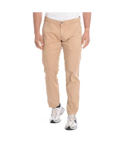 Daniel Hechter Mens Long Pants 171380-25600 - Beige Cotton