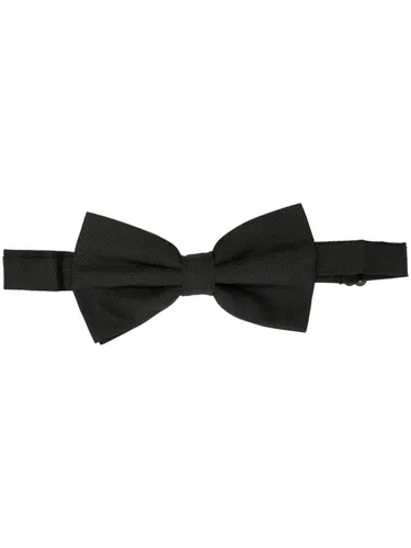 Daniele Alessandrini adjustable silk bow tie - Black