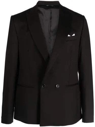 Daniele Alessandrini double-breasted tailored blazer - Black