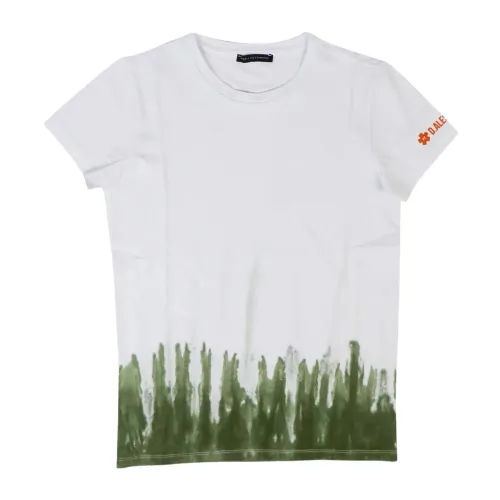 Daniele Alessandrini , Kids Military Green T-shirt with Logo ,White male, Sizes: