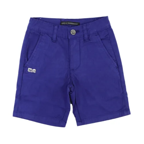 Daniele Alessandrini , Navy Blue Bermuda Shorts ,Blue unisex, Sizes: