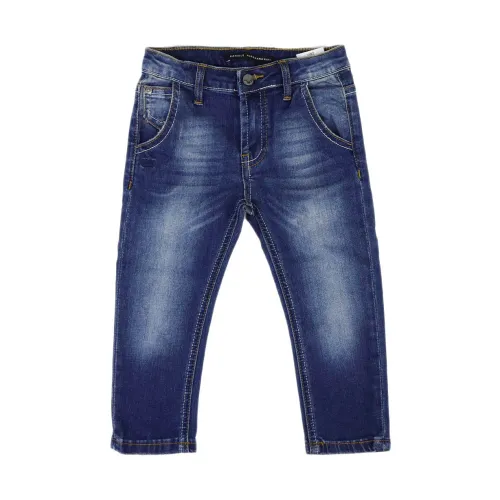 Daniele Alessandrini , Stretch Denim Jeans with American Pockets ,Blue male, Sizes: