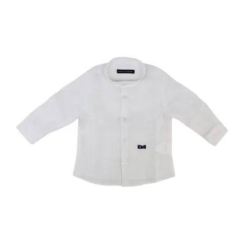 Daniele Alessandrini , White Linen Cotton Shirt ,White male, Sizes: