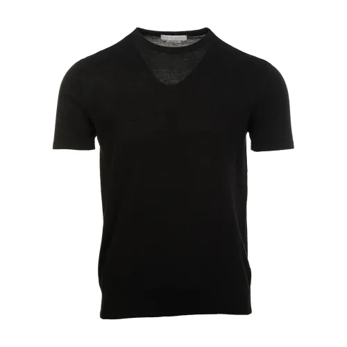 Daniele Fiesoli , Black Rasato T-shirt and Polo ,Black male, Sizes: