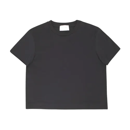 Daniele Fiesoli , Cotton Crop T-shirt ,Black female, Sizes: