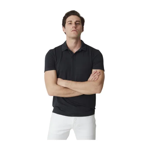 Daniele Fiesoli , Short Sleeve Polo Shirt ,Black male, Sizes: