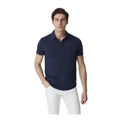 Daniele Fiesoli , Short Sleeve Polo Shirt ,Blue male, Sizes: