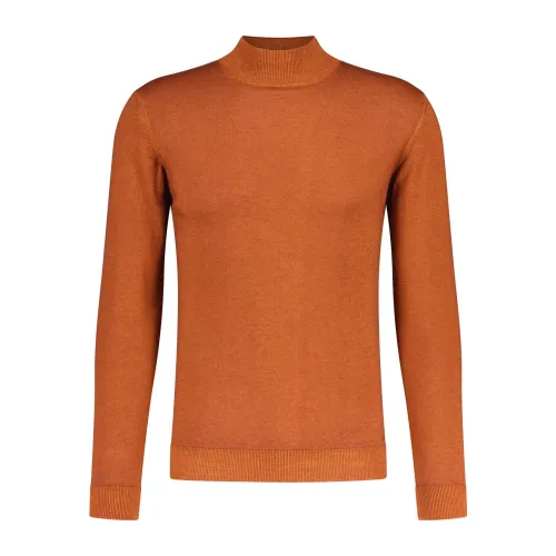 Daniele Fiesoli , Timeless Turtleneck in Merino Wool ,Orange male, Sizes: