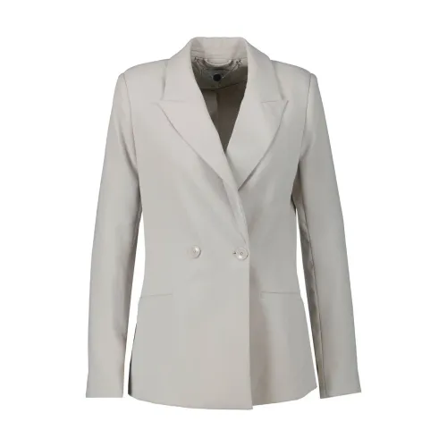 Dante 6 , Classic Style Oversized Blazer ,Gray female, Sizes: