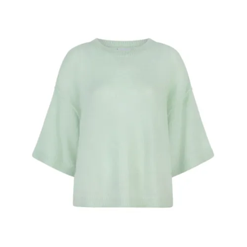 Dante 6 , Luxurious Alpaca Knit Sweater ,Green female, Sizes: