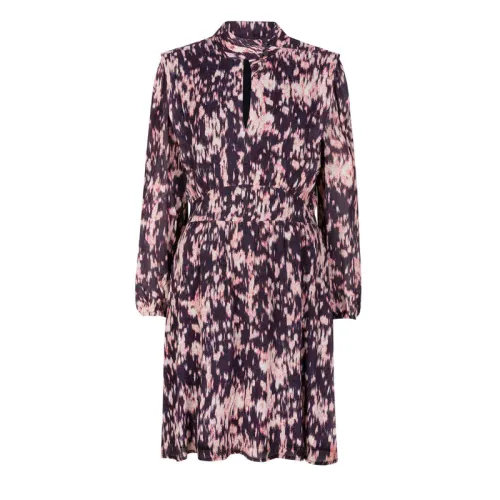Dante 6 , Printed Dress in Crinkle Optic Ecovero Viscose Chiffon () ,Pink female, Sizes: