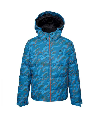 Dare 2B Boys All About Camo Ski Jacket (Fjord Blue)