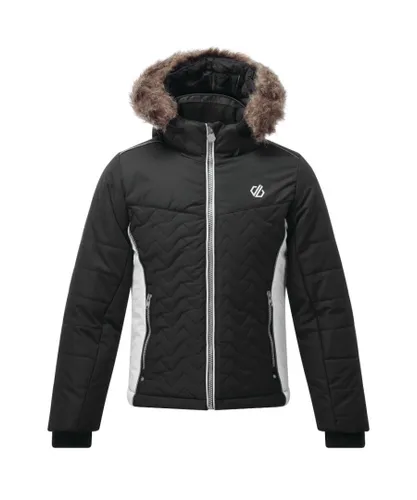 Dare 2B Boys Snowdrop Waterproof Breathable Ski Jacket - Black