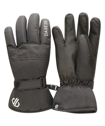 Dare 2B Childrens Unisex Childrens/Kids Zippy Ski Gloves (Black) - Size 8-9Y